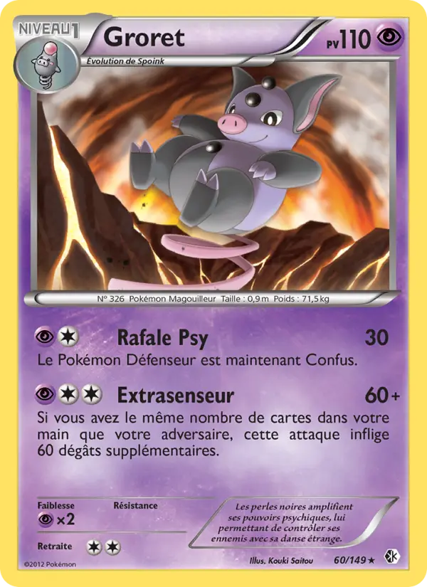 Groret — Carte Pokémon 60 Frontières Franchies
