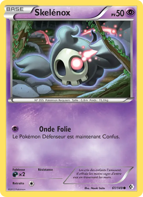 061/149 - Skelénox — Carte Pokémon Frontières Franchies 61/149