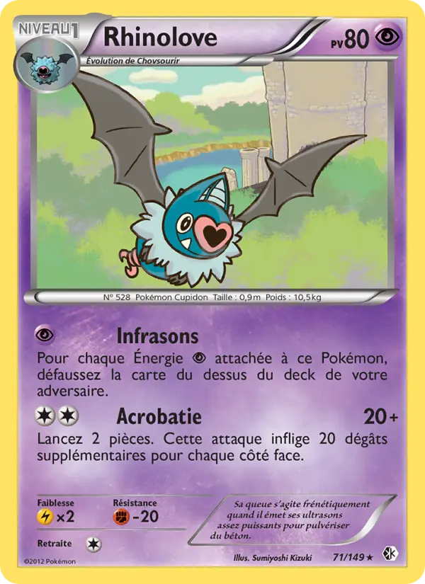 Rhinolove — Carte Pokémon 71 Frontières Franchies