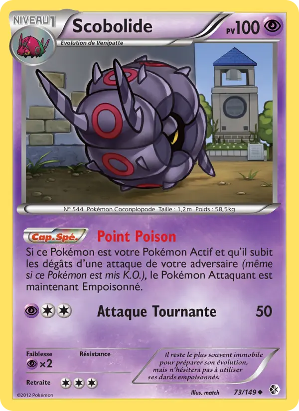 Scobolide — Carte Pokémon 73 Frontières Franchies