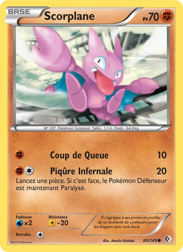 Scorplane — Carte Pokémon 80 Frontières Franchies