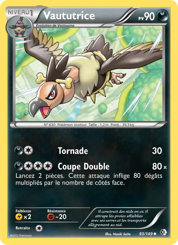 Vaututrice — Carte Pokémon 93 Frontières Franchies