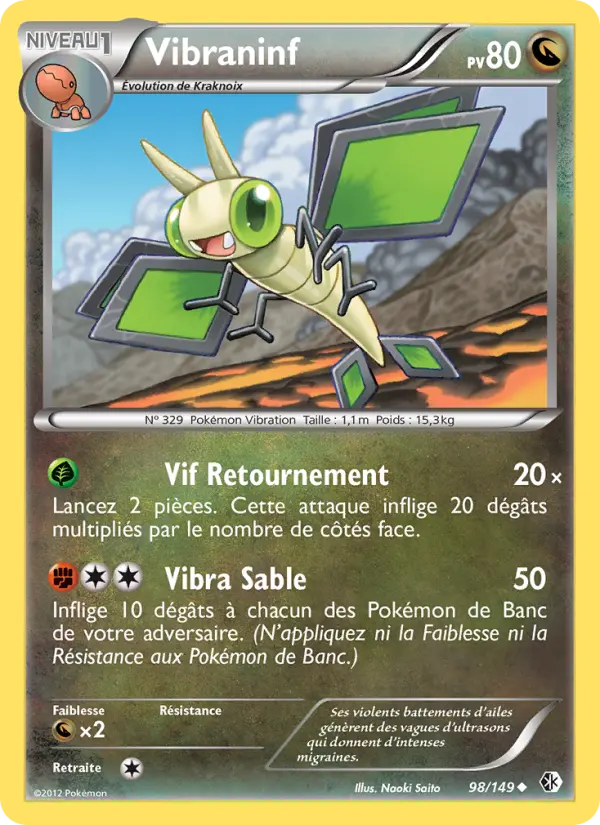 098/149 - Vibraninf — Carte Pokémon Frontières Franchies 98/149