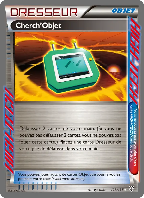 128/135 - Cherch’Objet — Carte Pokémon Tempète Plasma 128/135