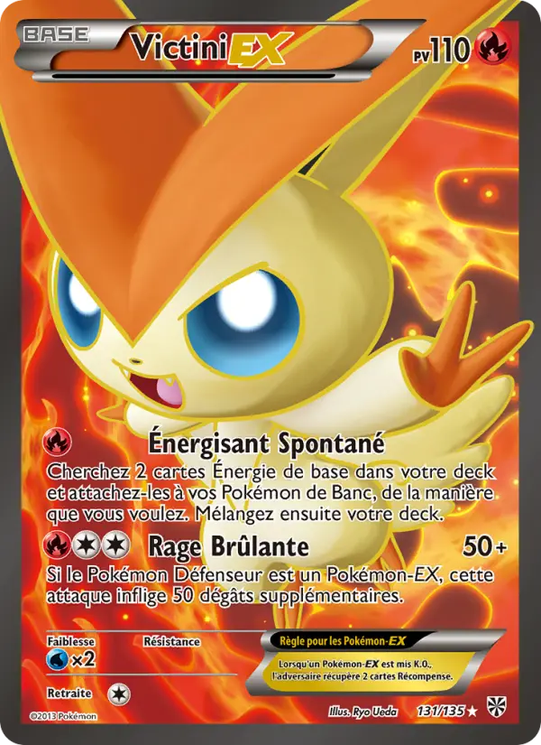 131/135 - Victini EX — Carte Pokémon Tempète Plasma 131/135