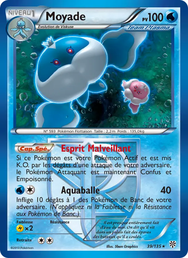 Moyade — Carte Pokémon 39 Tempète Plasma