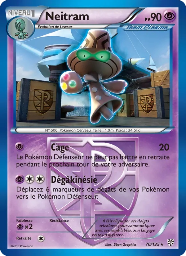 Neitram — Carte Pokémon 70 Tempète Plasma