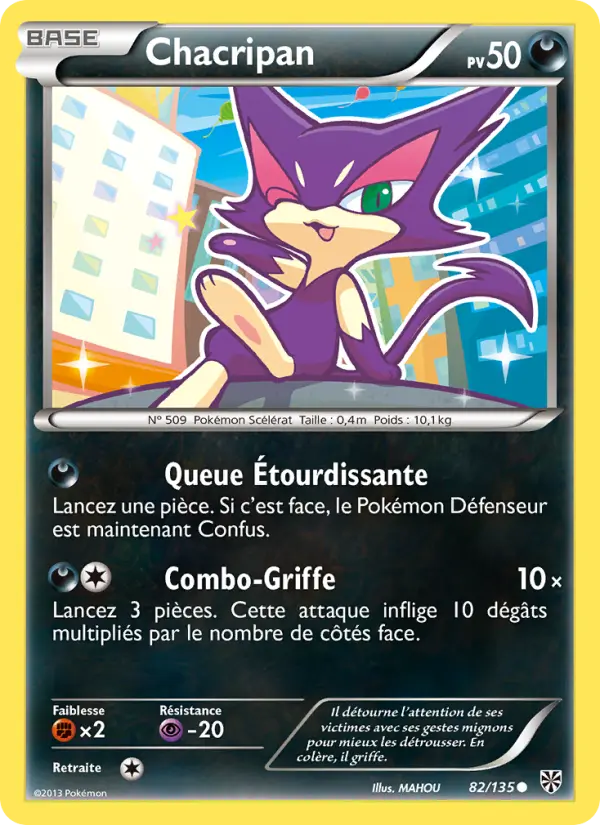 Chacripan — Carte Pokémon 82 Tempète Plasma