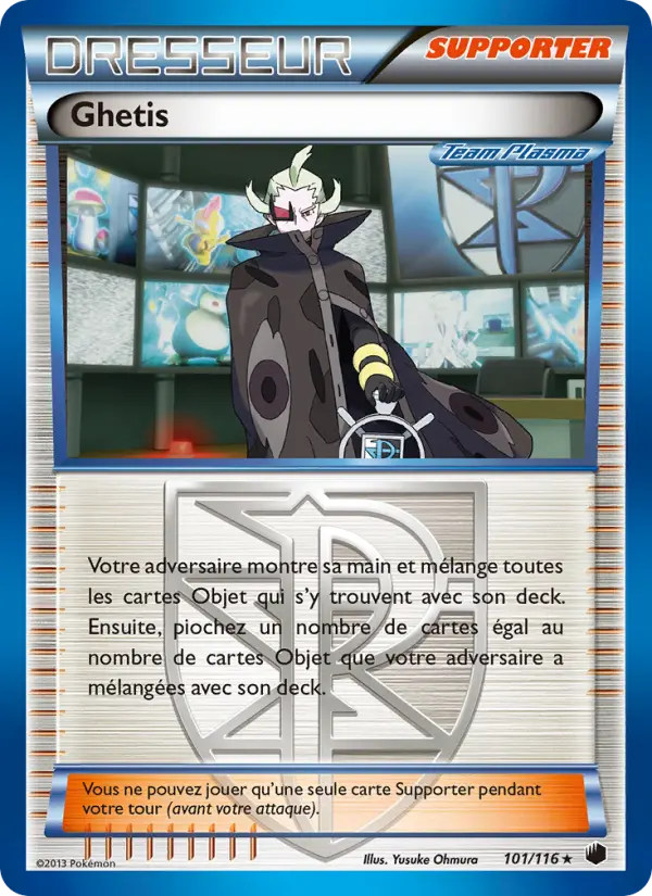 101/116 - Ghetis — Carte Pokémon Glaciation Plasma 101/116