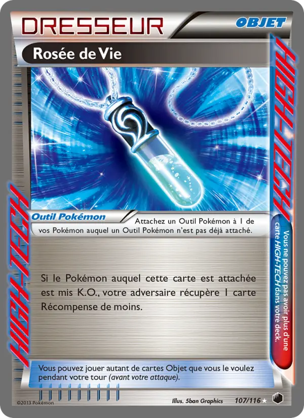 107/116 - Rosée de Vie — Carte Pokémon Glaciation Plasma 107/116