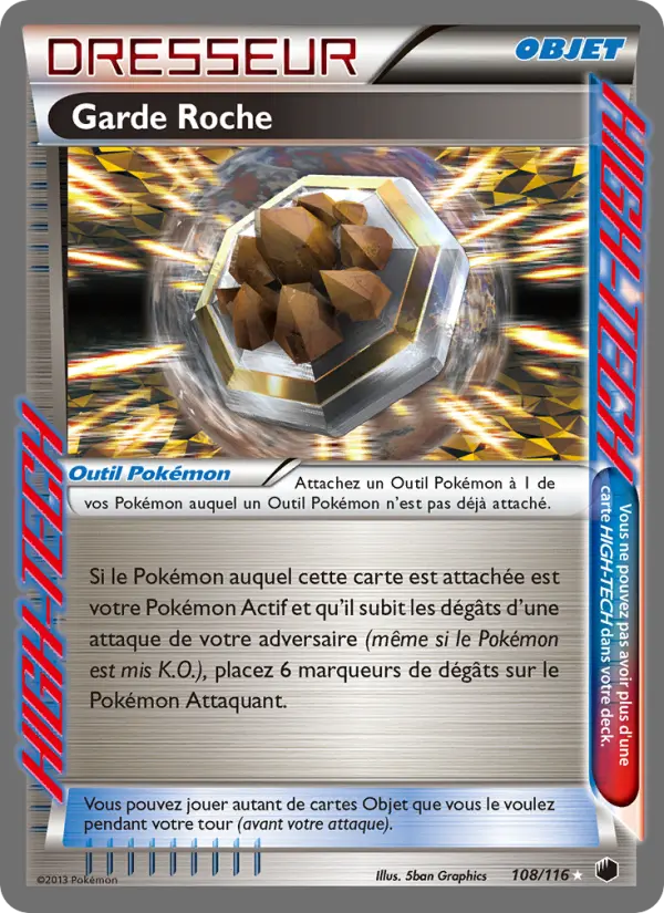 108/116 - Garde Roche — Carte Pokémon Glaciation Plasma 108/116