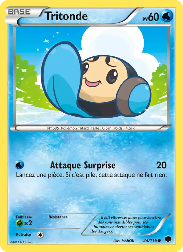 Tritonde — Carte Pokémon 24 Glaciation Plasma