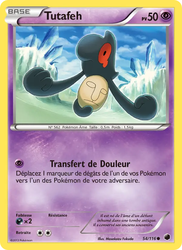 Tutafeh — Carte Pokémon 54 Glaciation Plasma