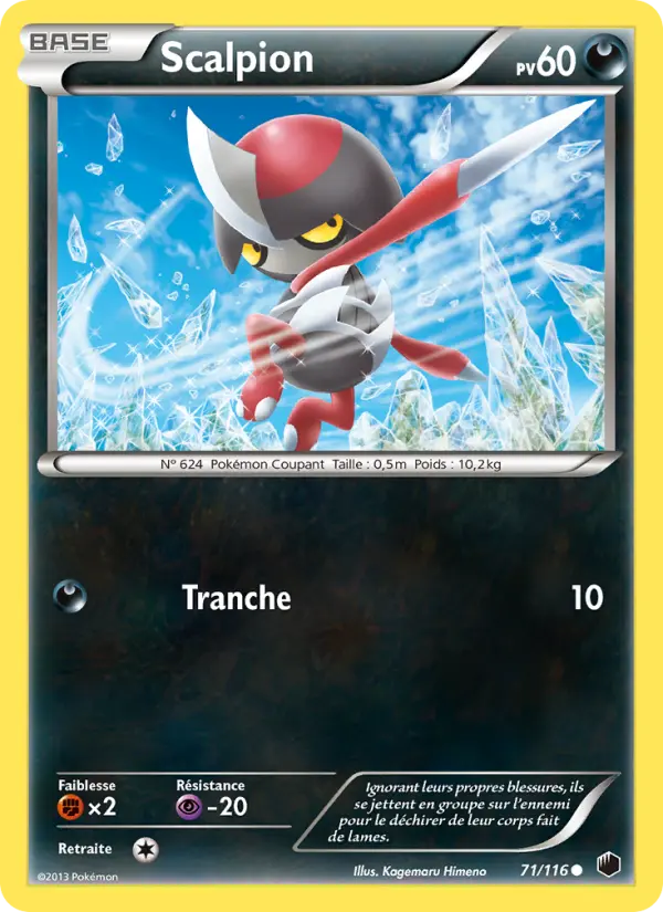 Scalpion — Carte Pokémon 71 Glaciation Plasma