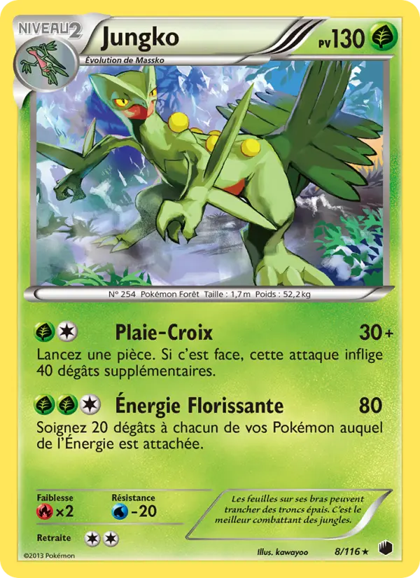 Jungko — Carte Pokémon 8 Glaciation Plasma