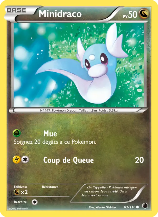 081/116 - Minidraco — Carte Pokémon Glaciation Plasma 81/116