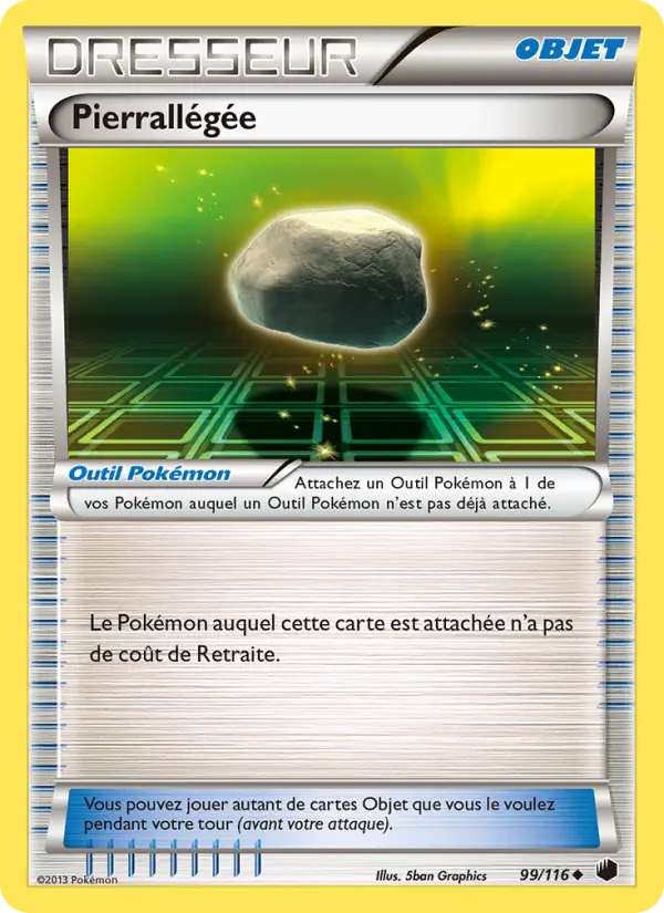 099/116 - Pierrallégée — Carte Pokémon Glaciation Plasma 99/116