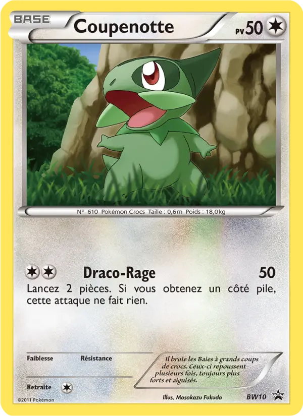 Coupenotte — Carte Pokémon BW10 Promo BW