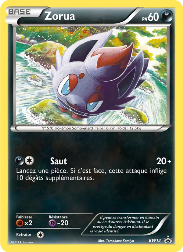 Zorua — Carte Pokémon BW12 Promo BW