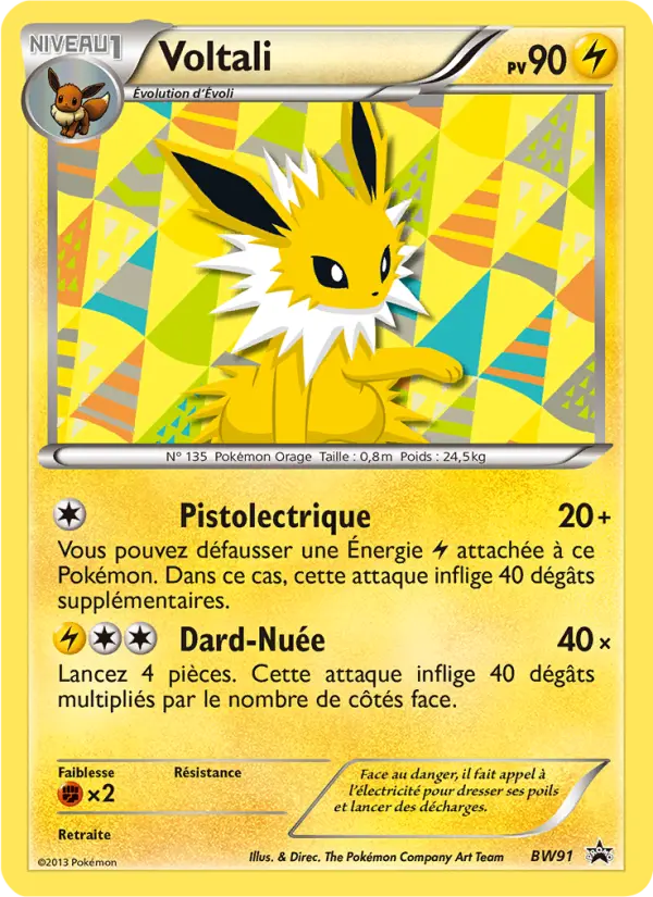 Voltali — Carte Pokémon BW91 Promo BW
