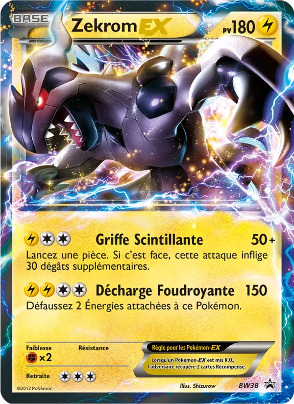 Zekrom ex — Carte Pokémon BW38 Promo BW