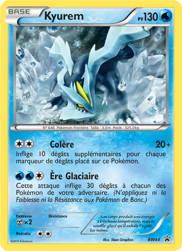 Kyurem — Carte Pokémon BW44 Promo BW