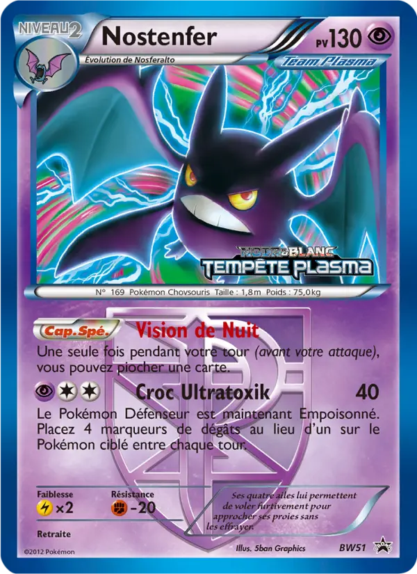 Nostenfer — Carte Pokémon BW51 Promo BW