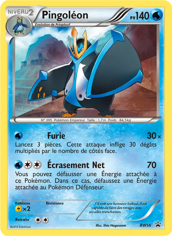 Pingoléon — Carte Pokémon BW56 Promo BW