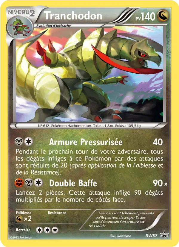 Tranchodon — Carte Pokémon BW57 Promo BW