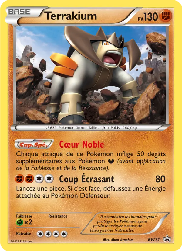 Terrakium — Carte Pokémon BW71 Promo BW
