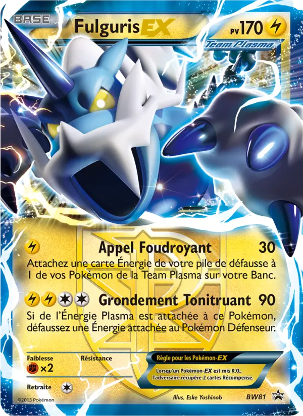 Fulguris ex — Carte Pokémon BW81 Promo BW