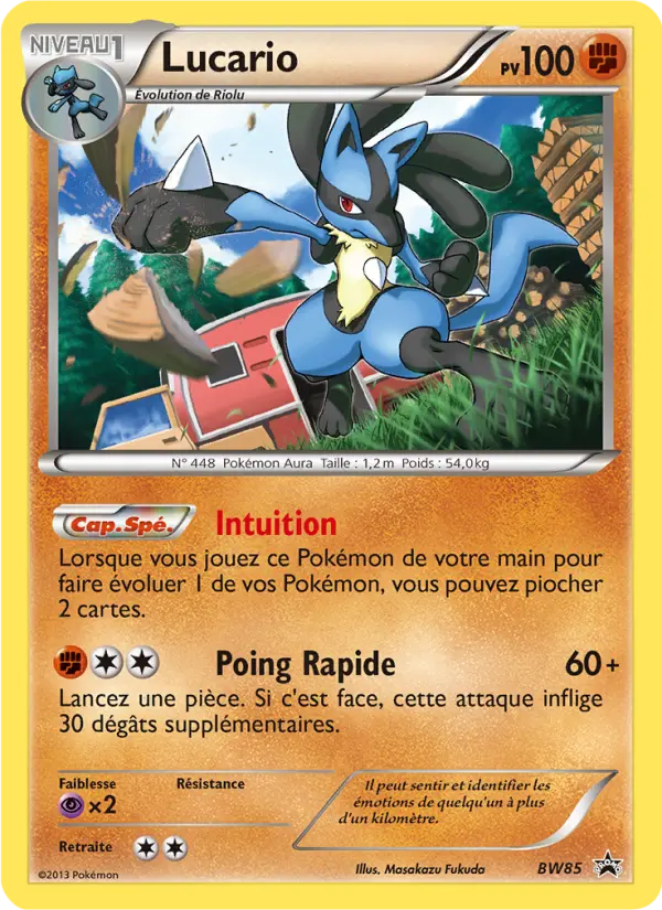 Lucario — Carte Pokémon BW85 Promo BW