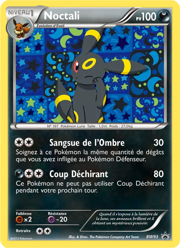 Noctali — Carte Pokémon BW93 Promo BW