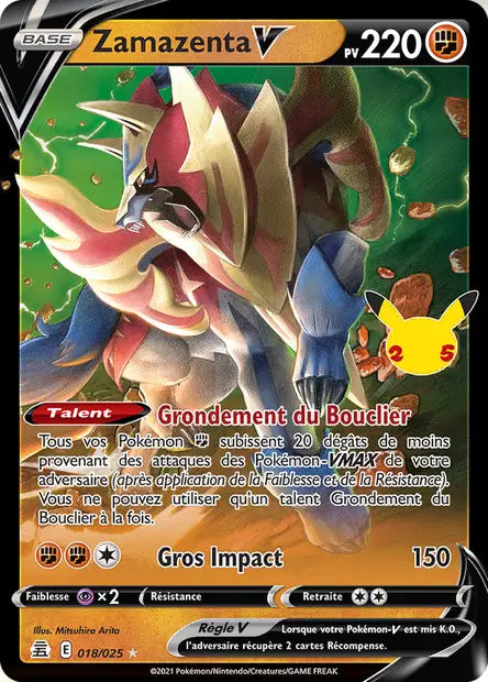 Zamazenta V — Carte Pokémon 18 Célébrations