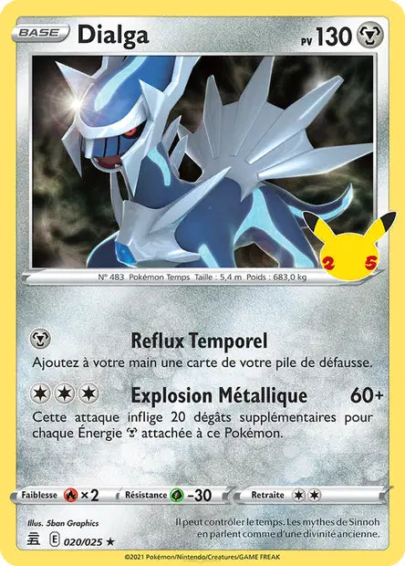Dialga — Carte Pokémon 20 Célébrations
