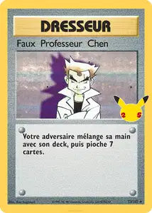 073/102 - Faux Professeur Chen — Carte Pokémon Célébrations 73A/25