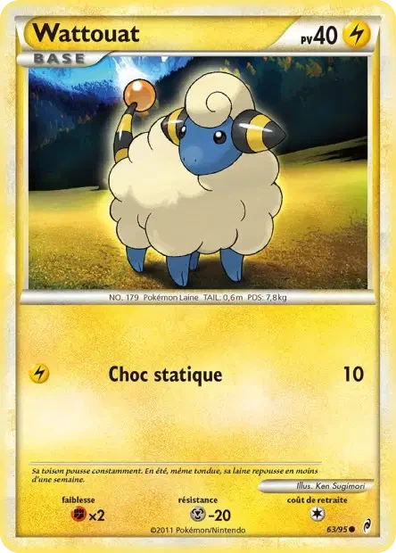 063/095 - Wattouat — Carte Pokémon L'appel des Légendes 63/95