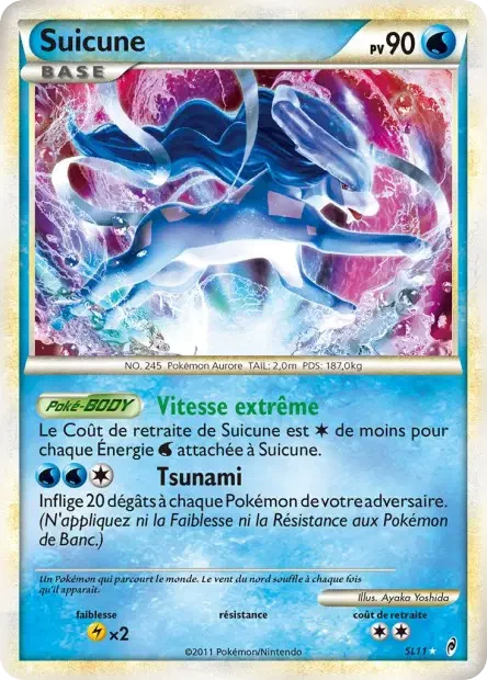 SL11/095 - Suicune — Carte Pokémon L'appel des Légendes SL11/95