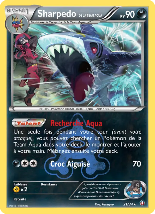 021/034 - Sharpedo de la Team Aqua