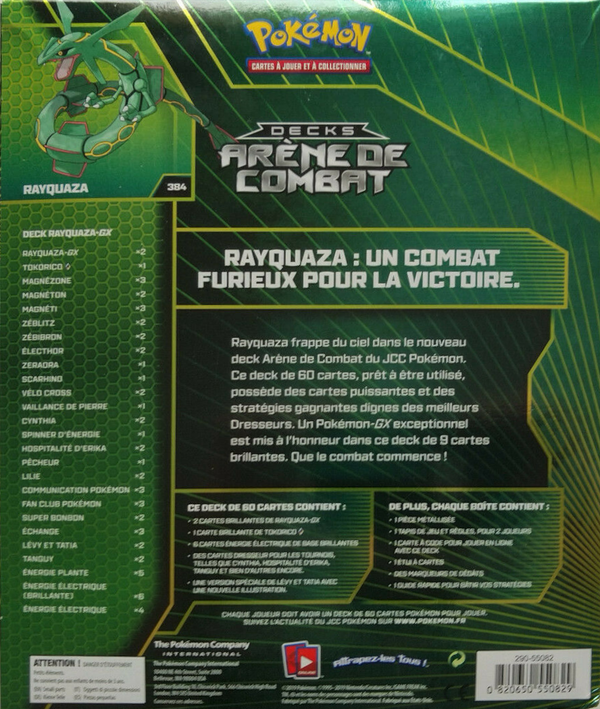 Deck - Arène de Combat / Rayquaza-GX (verso)
