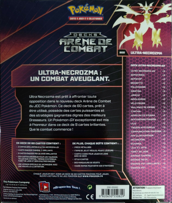 Deck - Arène de Combat / Ultra-Necrozma-GX (verso)