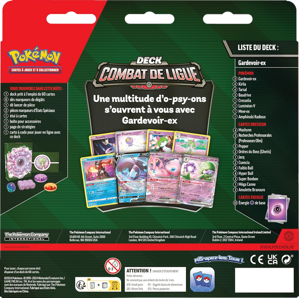 Deck - Combat de Ligue / Gardevoir-ex (verso)