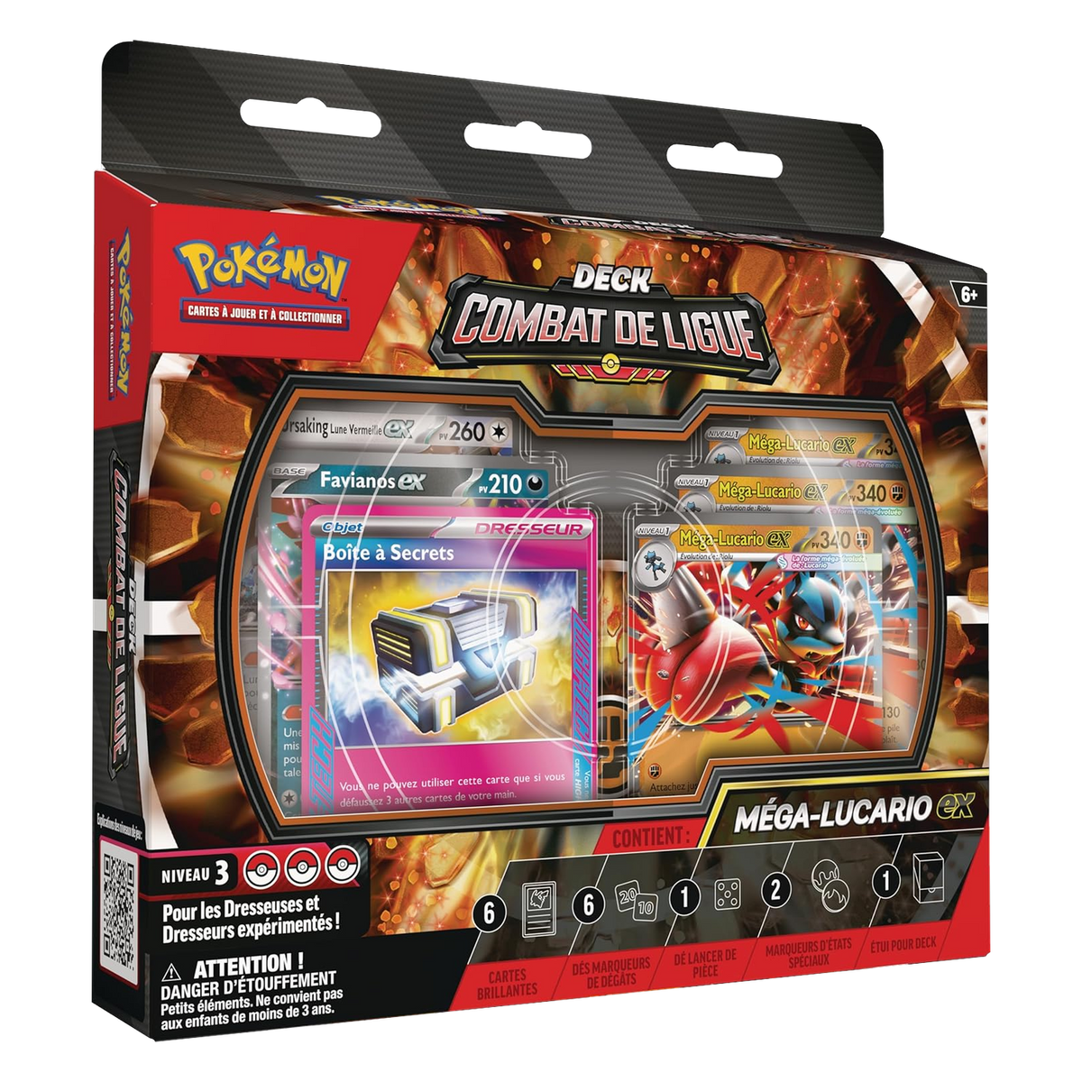 Deck - Combat de Ligue / Méga-Lucario EX, boîte française