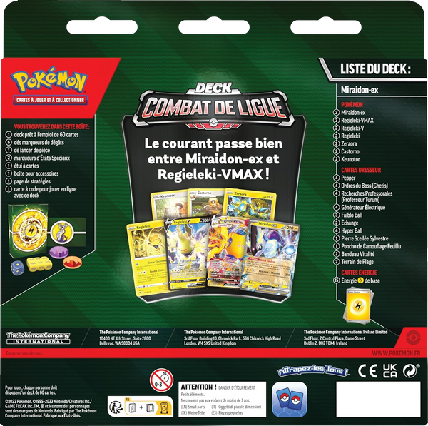 Deck - Combat de Ligue / Miraidon-ex (verso)