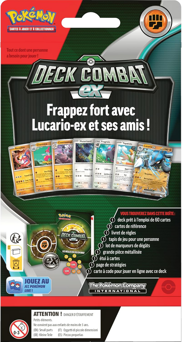 Deck - Combat-ex / Lucario-ex (verso)