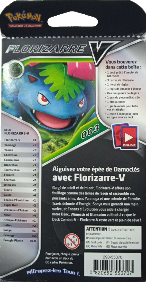 Deck - Combat-V / Florizarre-V (verso)