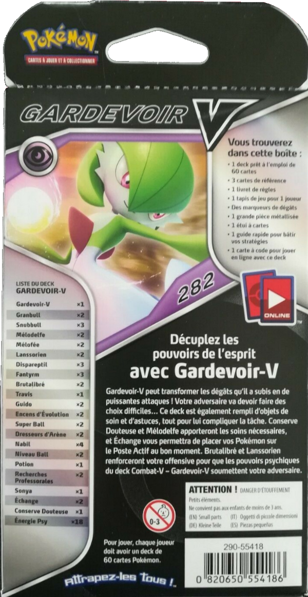 Deck - Combat-V / Gardevoir-V (verso)