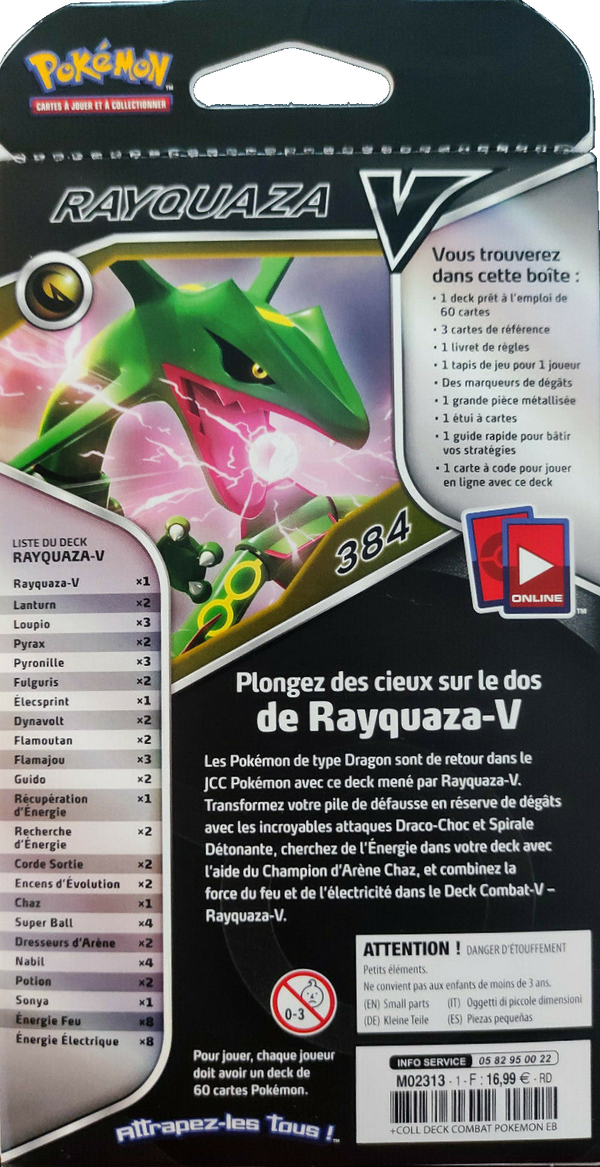 Deck - Combat-V / Rayquaza-V (verso)