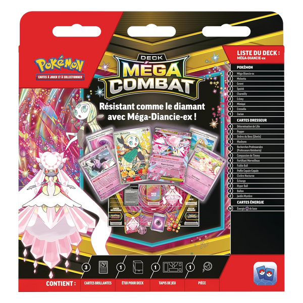 Deck - Méga-Combat / Méga-Diancie EX, dos de la boîte