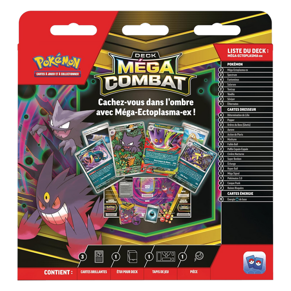 Deck - Méga-Combat / Méga-Ectoplasma EX, dos de la boîte